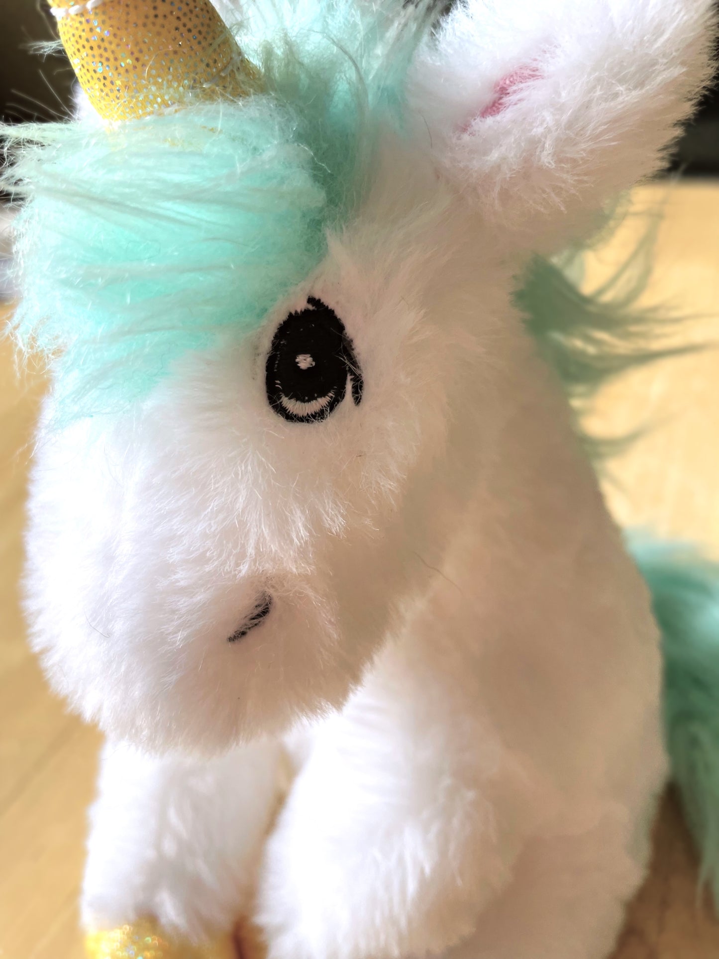 Gerald the Shaggy Unicorn Stuffed Animal + Reminder Box