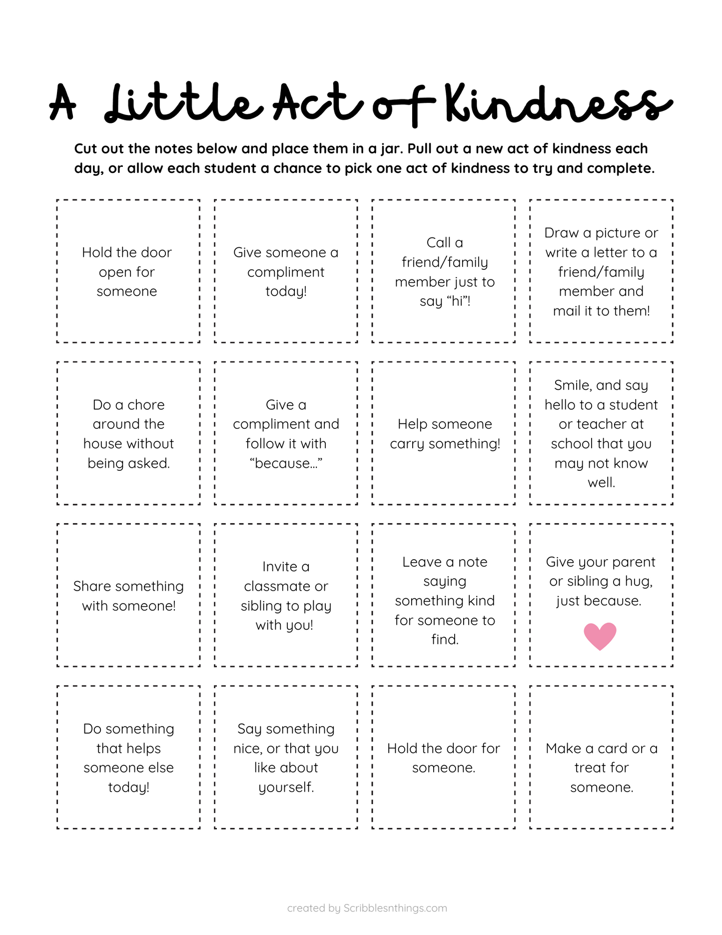 Kindness Activity Pack
